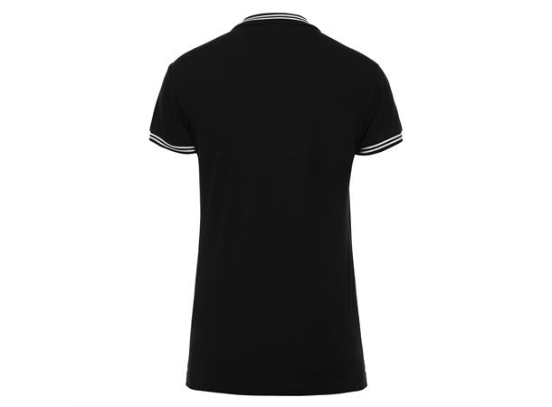 Hambo Polo Dame SORT/HVIT XS Poloskjorte i bomull til dame 