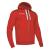 Motown Full Zip Hooded Jacket RED XS Hettejakke i bomullsmiks 
