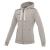 Grime Full Zip Hooded Dame GREY 3XL Hettejakke i bomullsmiks 