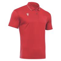 Draco Hero Polo RED/WHT XXL Poloskjorte i elastisk stoff