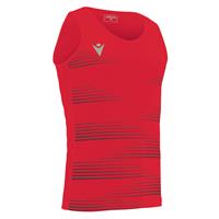 Dorian Singlet RED/BLK L Løpesinglet for herre
