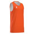 X500 Basket Shirt ORA/WHT L Vendbar teknisk basketdrakt - Unisex