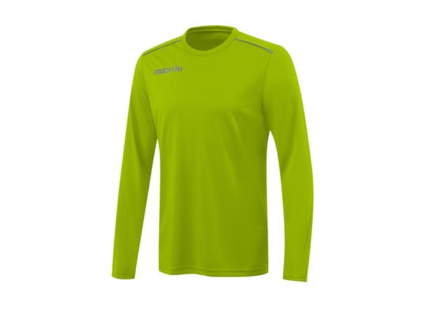 Rigel shirt longsleeve NEON GRN S Teknisk treningsskjorte - Unisex 